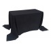Nappe Lisse Polyester NOIRE pour table pliante rectangle 122cm x 61cm