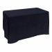 Nappe Lisse Polyester NOIRE pour table pliante rectangle 122cm x 61cm