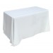 Nappe Lisse Polyester BLANCHE pour table pliante rectangle 122cm x 61cm