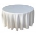 Housse Ondulée 3 Polyester BLANCHE pour table pliante ronde Diamètre 150 cm