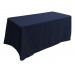 Nappe Lisse Polyester NOIRE pour table pliante rectangle 152cm x 76cm