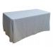 Nappe Lisse Polyester BLANCHE pour table pliante rectangle 152cm x 76cm