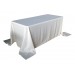Nappe Lisse Polyester BLANCHE pour table pliante rectangle 183cm x 76cm