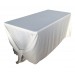 Nappe Lisse Polyester BLANCHE pour table pliante rectangle 183cm x 76cm