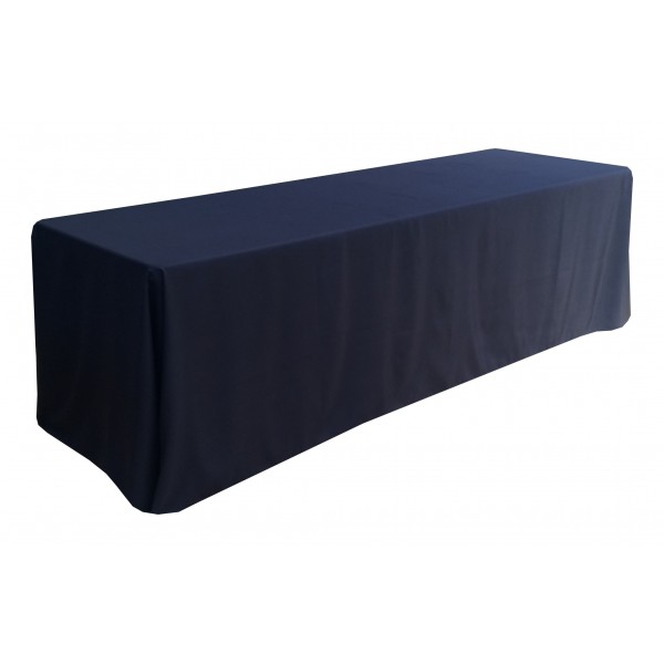 8 Packs Nappe Noire Nappe En Polyester 153 X 260 Cm Pour Tables  Rectangulaires De 6 Pieds Housse De Table Lavable En Tissu P[x2848]