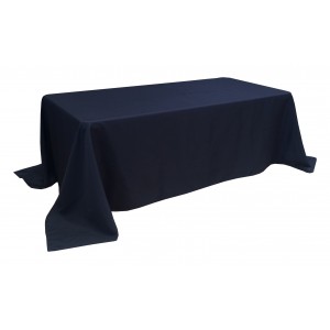 Nappe Lisse Style 3 NOIRE pour table pliante rectangle 200cm x 90cm
