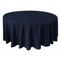 Housse Ondulée 3 Polyester NOIRE pour table pliante ronde Diamètre 180 cm