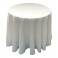 Nappe Ondulée 3 Polyester BLANC pour table pliante ronde Diamètre 80cm