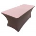 Housse Lisse Spandex ROSE pour table pliante rectangle 183cm x 76cm