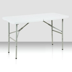 Table pliante rectangle 122cm x 61 cm, pliante en malette