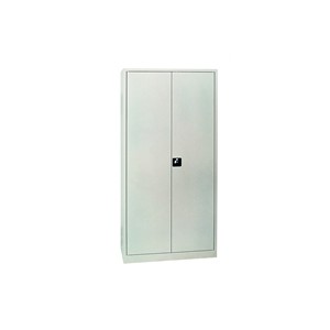 Armoires - Armoire portes battantes grise 180x80x38